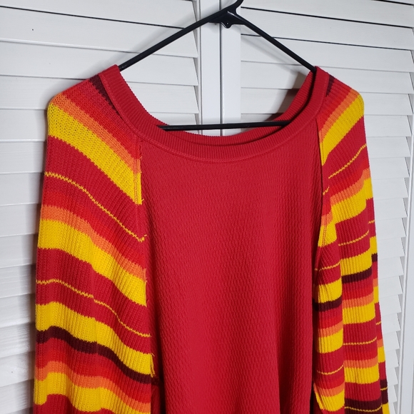 Free People Rainbow Dreams Batwing Sleeve Knit Top - Picture 6 of 16